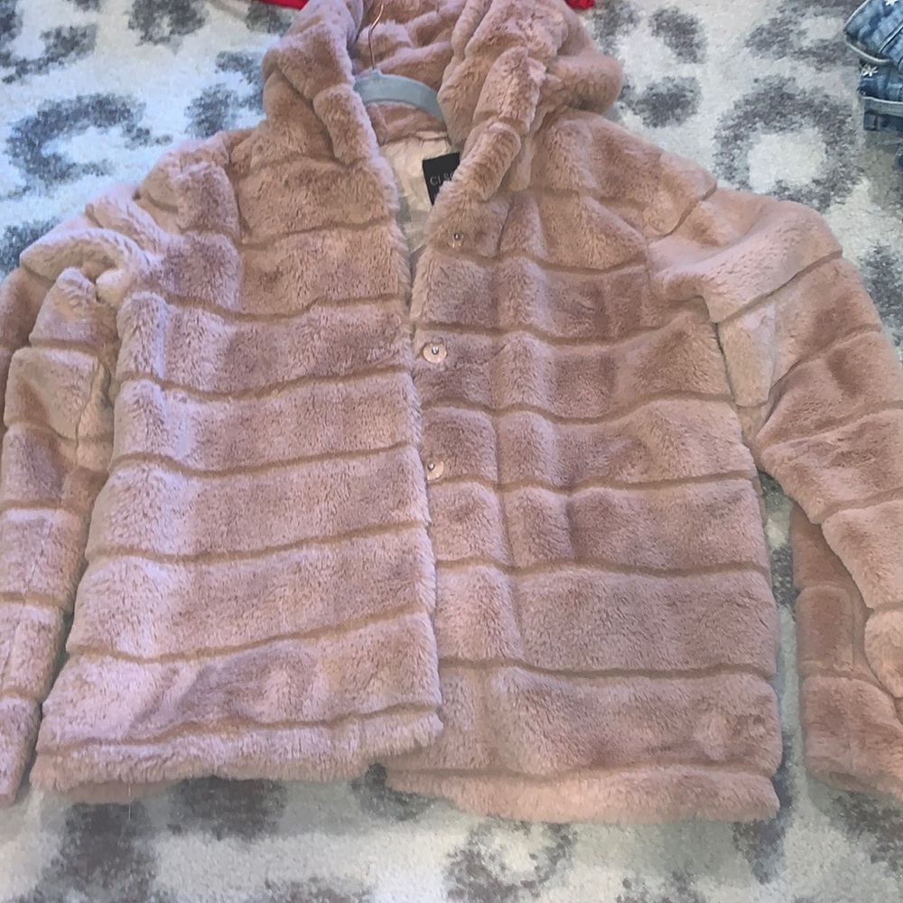 Faux fur jacket